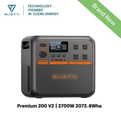 BLUETTI Premium 200 V2 Portable Power Station – 2073Wh, 2700W, $70 Off + Free Shipping