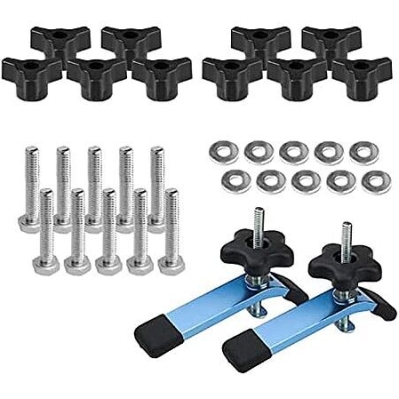POWERTEC T-Track Knob Kit w/ Hold Down Clamps – 41% Off Deal