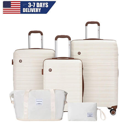 5‑Piece Luggage Set with Double Spinner Wheels & TSA Lock – $72 + Free Shipping