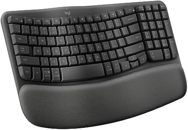 Logitech Wave Keys Wireless Ergonomic Keyboard – $52.49, 25% Off