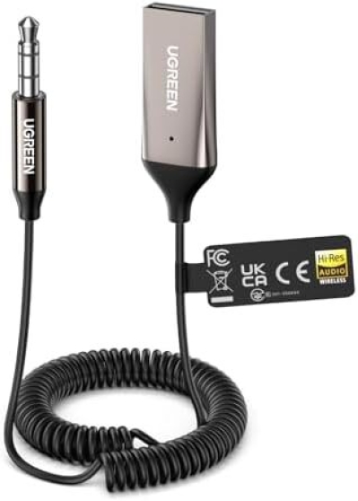 UGREEN Aux to Bluetooth 6.0 Car Adapter with LDAC – 47% Off, Now $15.99
