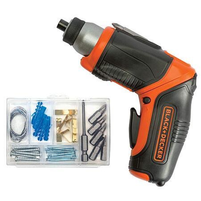 Black+Decker 4V Max Cordless Screwdriver + Picture Hanging Kit – $24.99, Free Shipping