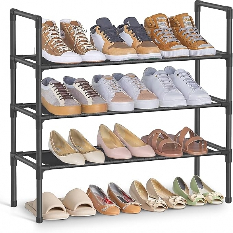 SONGMICS 3‑Tier Slim Shoe Rack – Under $9 for Hallway Storage