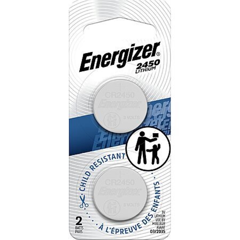 2‑Pack Energizer 2450 Lithium Coin Batteries – $3.32 with Subscribe & Save