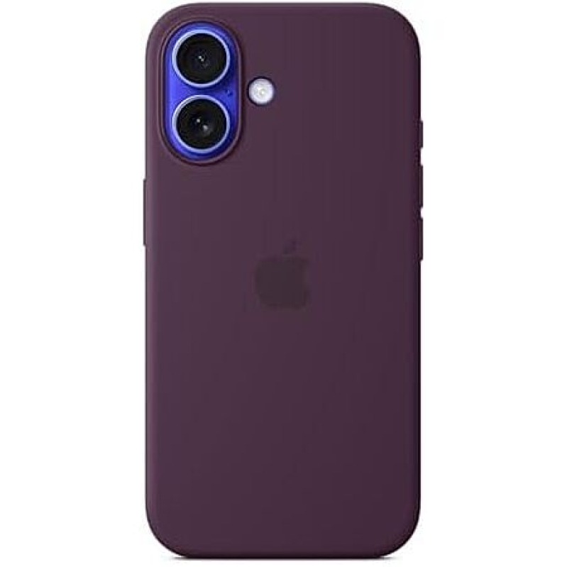 Apple iPhone 16 Silicone MagSafe Case – Plum – $9.99 Deal